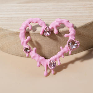 高級ブリングハートラインストーンデザイナーチャーム,ジャンクフォンケース靴サンダルDiyデコレーションネイルチャーム - Product Image 6