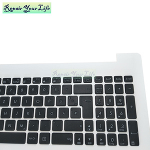Teclado Alemán GR para Portátil <span class=keywords><strong>ASUS</strong></span> <span class=keywords><strong>X553M</strong></span> X553MA 13N0-RLA0F21 13N0-RLA0C21 con Reposamuñecas, Sin Retroiluminación, Distribución QWERTZ - Product Image 3