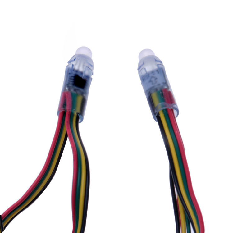 DC5V Ws2818 Decorative Rgb 12mm Led Pixel String Customizable Wire Colors