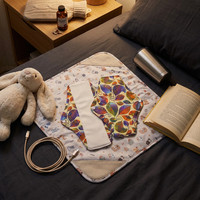 Serviettes hygiéniques réutilisables en coton de bambou, lavables, pour l'hygiène féminine, post-partum et allaitement, confortables