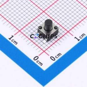 F4B055211T Tactile Switch SMD-4P,4.5x4.5mm Switch Single Pole Single Throw Round Button 2.6N 4.5mm - Product Image 1