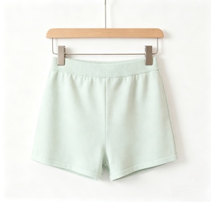 Shorts de Punto de Algodón BCI para Mujer, Shorts Casuales con Cordón Ajustable - Product Image 3