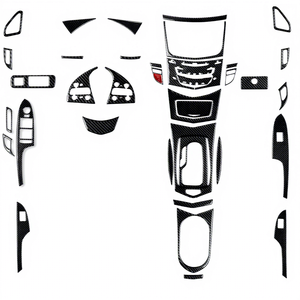 Pegatina Decorativa Interior de Fibra de Carbono para <span class=keywords><strong>Cadillac</strong></span> <span class=keywords><strong>CTS</strong></span> 2008-2013 - Product Image 1