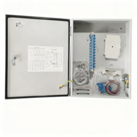 Caja de Conexión para Cable de Fibra Óptica SC de 12 Núcleos, Lámina Galvanizada, Montaje en Pared Interior/Exterior, Marca DIMAN