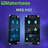 Makerbase MKS H43 V1.0 Pengontrol Layar Pintar Suku Cadang Printer 3D Layar Sentuh Kapasitas HD 800*480 IPS LCD 4,3 Inci untuk Marlin2.x