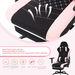 Silla Gamer Ergonómica Giratoria de Alta Calidad OEM ODM, Color <span class=keywords><strong>Rosa</strong></span>, para Computadora y <span class=keywords><strong>PC</strong></span> - Product Image 6