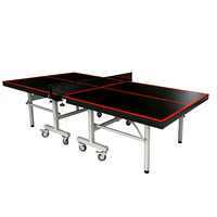 Table de ping-pong pliable et mobile pour entraînement, sur mesure, OEM, aux mêmes spécifications que l'ITTF, 25 mm MDF, pour intérieur.