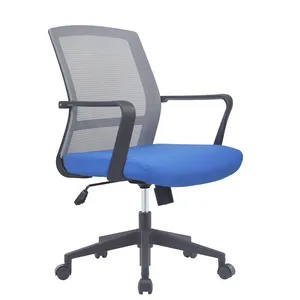 Orange office chair with swivel wheels