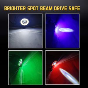 Feux auxiliaires à <span class=keywords><strong>LED</strong></span> Angel Eyes, feux à <span class=keywords><strong>LED</strong></span> pour <span class=keywords><strong>moto</strong></span>, mini phares U7, <span class=keywords><strong>12V</strong></span>, clignotants, <span class=keywords><strong>longue</strong></span> <span class=keywords><strong>portée</strong></span>, DRL, feux antibrouillard supplémentaires - Product Image 5