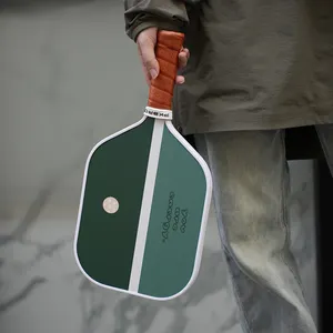 OEM Customized Carbon Fiber Fiberglass Kevlar Thermoformed Pro Pickleball Paddle With Friction Carbon Surface Keypad