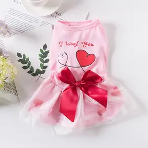 Top bán hàng nhà sản xuất bán hàng trực tiếp Teddy mùi giống chó quần áo vật nuôi mùa hè mỏng vải tuyn ăn mặc con chó