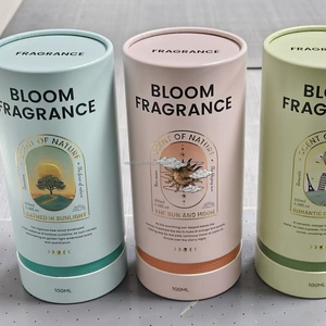 Boîte en tube de papier écologique personnalisée de luxe pour l'emballage de cosmétiques, d'huiles essentielles et de parfums, cylindre en carton rigide, impression de logo - Product Image 2
