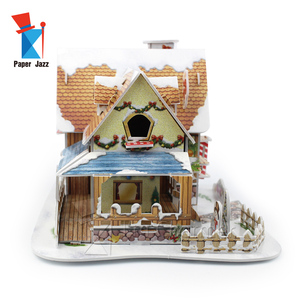 Juguete educativo personalizado para niños, rompecabezas de dibujos animados DIY para niños, rompecabezas de espuma 3D, casa de Navidad - Product Image 1