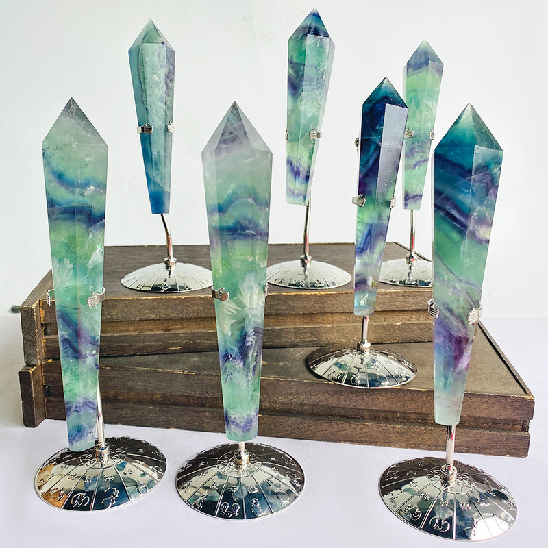 New Arrival Natural Fluorite Crystal Point