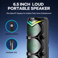 Système Home Cinéma ABS-6402 pour Fêtes en Extérieur, RGB, avec 4 Haut-parleurs Portables pour Ordinateur et Téléphone Mobile