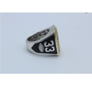 Anillo Cubano Doble de Plata 925 con Letra Personalizada, Moissanita VVS con Engaste de Garras, Joyería Fina Estilo Hip Hop, Lujo Personalizado - Product Image 3