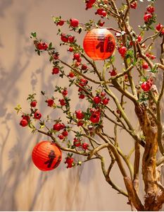 Cây giả, cây nhân tạo, quả lựu đỏ giả, cây giả giao hàng nhanh, nhà máy sản xuất thực vật, đồ trang trí đám cưới - Product Image 6