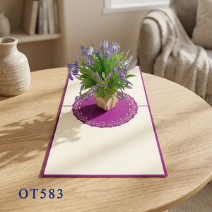 Meilleur choix pour la Saint-Valentin et Thanksgiving : Carte pop-up 3D irisée, artisanale, design personnalisé, artisanat en papier, tendance du Vietnam - Product Image 6