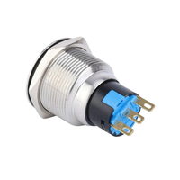 Interrupteur à clé 22 mm 1NO1NC 5A 250V AC à verrouillage automatique 2 positions IP65 étanche CE RoHS pour panneau de commande industriel