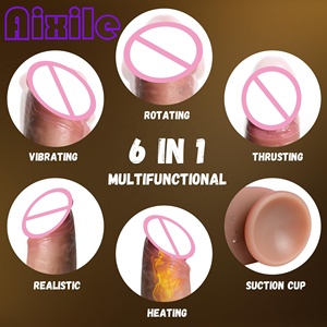 Vibromasseur Dildo Rotatif, Jouets Sexuels Épais et Réalistes avec Ventouse, Stimulation du Point G, Jouets <span class=keywords><strong>pour</strong></span> Adultes <span class=keywords><strong>pour</strong></span> Femmes et Couples - Product Image 3
