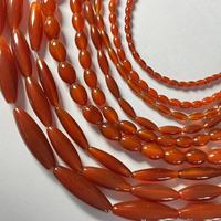 Perles de pierres précieuses en agate rouge AA en gros, cristal pour la fabrication de bijoux de mode, 9 tailles disponibles, environ 380 mm