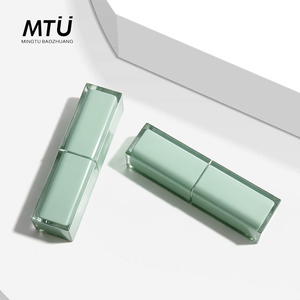 Squisito contenitore di rossetto rettangolare personalizzato resistente vuoto in plastica Flip <span class=keywords><strong>Top</strong></span> tubo cosmetico per imballaggio tubo quadrato - Product Image 2