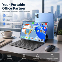 Tablet Empresarial de 10.1 Pulgadas, 12GB RAM, 512GB ROM, 4G LTE, Llamadas, Pantalla HD, Doble SIM, para Oficina, Viajes de Negocios, Reuniones y Trabajo