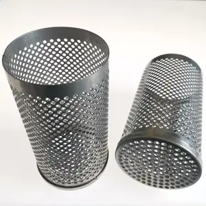 Factory direct sales customized metal filter basket 304 316 stainless steel perforated filter tube filter element