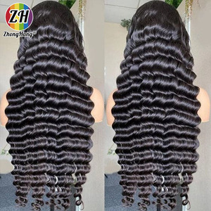 40 <span class=keywords><strong>Inch</strong></span> Tự Nhiên Nguyên Liệu Việt Tóc Preplucked 13X6 Glueless Đầy Đủ Phía Trước HD Tóc Giả Tóc Con Người Ren Phía Trước Cơ Thể Sóng Curl Tóc Giả Nhà Cung Cấp - Product Image 4