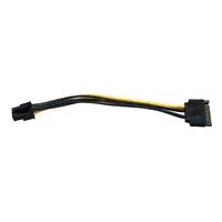 Cable adaptador de alimentación SATA de 6 pines a PCIe de 6 pines para ordenador PC, cable de extensión de 20 cm de 6 pines a SATA PCI-Express