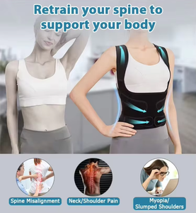 Corrector de Postura Ortopédico para Espalda y Hombros, Faja de Soporte Dorsal con Tirantes y Cinturón - Product Image 6