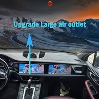 Autoradio multimédia 2DIN 12,3 pouces avec écran double RHD Android CarPlay 12G+256GB pour Porsche Macan 2011-2017