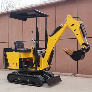 Best Mini Excavator 1 Ton Mini Pelle Sifir Kuyruk Brush Cutter Attachment Small Digger Flail Mower For Home Use