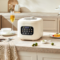Cuisinière à riz électrique intelligente multifonctionnelle 3L avec écran tactile numérique coloré au design moderne, idéale pour 3 à 5 personnes