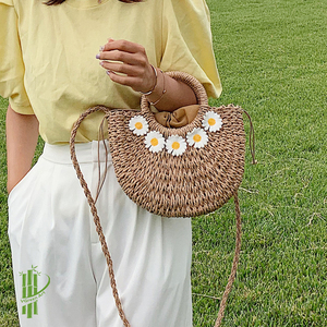 Hot Selling Handcrafted Paper <b>Summer</b> <b>Crossbody</b> <b>Bag</b> Vintage Style - Product Image 4