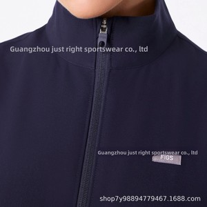 <span class=keywords><strong>Chaleco</strong></span> de <span class=keywords><strong>Enfermera</strong></span> <span class=keywords><strong>Azul</strong></span> Oscuro de Poliéster Tejido para Mujer, Resistente al Frío, al Viento y Cómodo para el Trabajo Hospitalario - Product Image 3