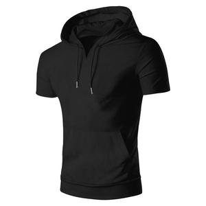 Diseñador personalizado Hombres Hoody Camisas Forrado Pesado En Blanco de manga corta Sudadera con capucha - Product Image 1