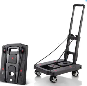 Compatto Mini leggero promozionale piattaforma portatile 4 Spinner ruote Dolly pieghevole bagaglio a mano carrello camion