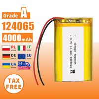 Batterie polymère au lithium 3,7 V 4000 mAh 124065 1260118 Batterie Lipo rechargeable avec PCB pour l'électronique grand public et les banques d'alimentation