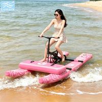 Vélo aquatique SUP à pontons plats 1 place, cadre en aluminium avec tapis flottant avant, performance pour la mer, rangement facile, de Chine Lumark