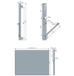 Hengsheng fer coulissant support <span class=keywords><strong>de</strong></span> plateau d'ordinateur limiteur <span class=keywords><strong>de</strong></span> porte armoire accessoires support <span class=keywords><strong>de</strong></span> connexion support <span class=keywords><strong>rail</strong></span> <span class=keywords><strong>de</strong></span> guidage - Product Image 5