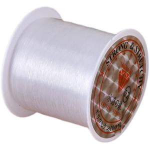 0.2-0.8mm高強度透明クリスタルフィッシングライン非弾性プラスチックDIYジュエリーコード - Product Image 1