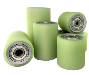 Pulley Karet PU, Roller Karet Tahan Aus, Polyurethane, Roller Karet Non-Power, Conveyor Belt - Product Image 1