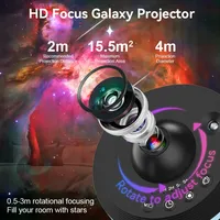 Jayowade 12 en 1 galaxie étoile projecteur météore Ultra clair veilleuse lampe rotative espace boule planétarium projecteur lumières enfant
