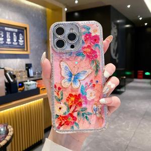 Mariposa de taladro de luz azul para Apple 16Pro <span class=keywords><strong>Max</strong></span>, funda para teléfono móvil, incluye película de lente de cámara, soporte 14, IPhone15 <span class=keywords><strong>Pro</strong></span> <span class=keywords><strong>Max</strong></span> <span class=keywords><strong>13</strong></span> 12 11 - Product Image 3