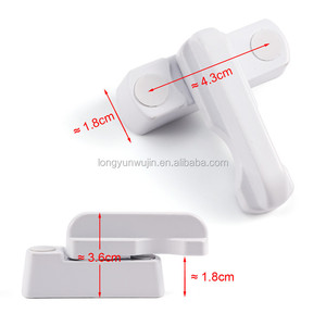Modern Zinc Alloy Security <strong>Sash</strong> Blocker Jammer <strong>Locks</strong> <strong>for</strong> UPVC <strong>Windows</strong> &amp; Doors White Commercial Use Easy Installation - Product Image 3