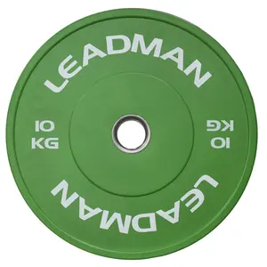Leadman नि: शुल्क वजन जिम लैस 450mm रंग बेचने अच्छी तरह से वजन लोहे का दंड प्लेट जिम फिटनेस जिम वजन थाली बम्पर के लिए प्लेटें रबर