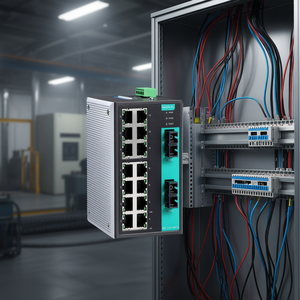 Moxa EDS-316-MM-SC สวิตช์อีเธอร์เน็ตแบบไม่ต้องจัดการ 16 พอร์ต ติดตั้งบนราง DIN อลูมิเนียม สำหรับใช้งานในอุตสาหกรรม - Product Image 3