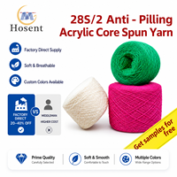 28S/2 Anti-Pilling Acrylic Core Spun Yarn Soft Breathable for Sweater Knitwear Factory Direct Wholesale Custom Color Free Sample