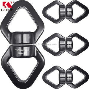 Crochet pivotant d'escalade pour hamac, accessoire suspendu, pivotant sécurisé à 360 degrés, dispositif de rotation de sécurité 30kN, pivotant pour balançoire - Product Image 1